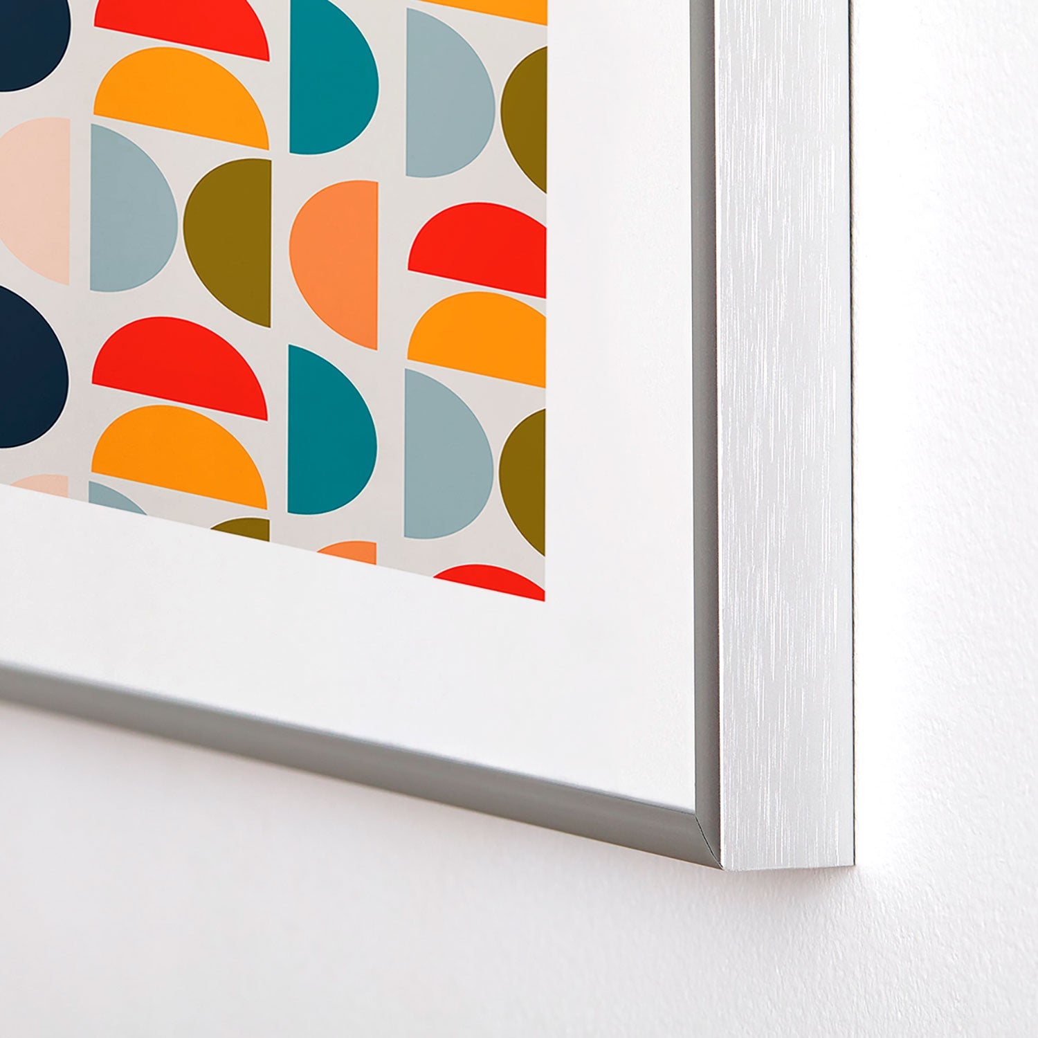 Viviana Gonzalez Mid Century Geometric Vibes I Metal Framed Art Print