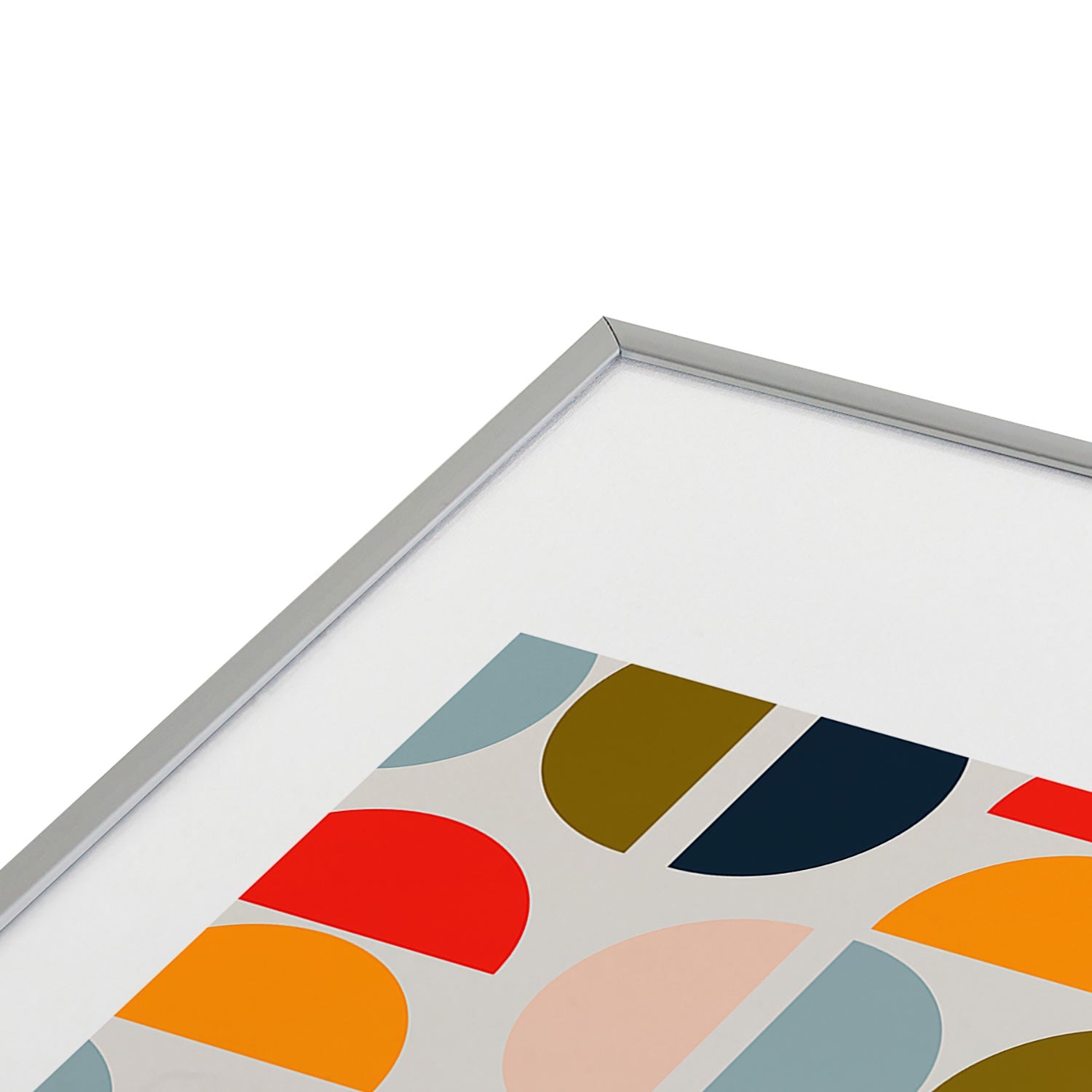 Viviana Gonzalez Mid Century Geometric Vibes I Metal Framed Art Print