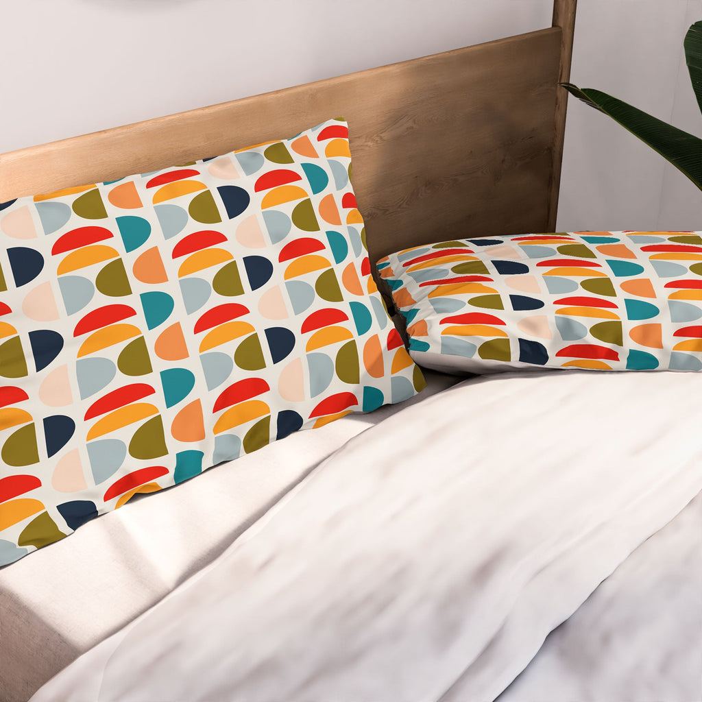 Viviana Gonzalez Mid Century Geometric Vibes I Pillow Shams