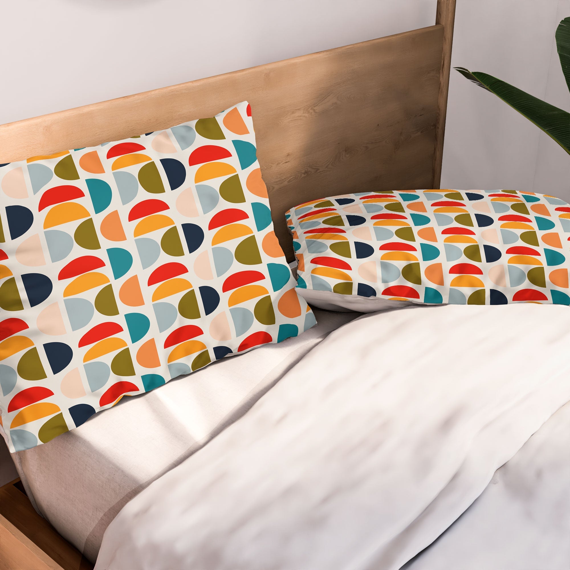 Viviana Gonzalez Mid Century Geometric Vibes I Pillow Shams