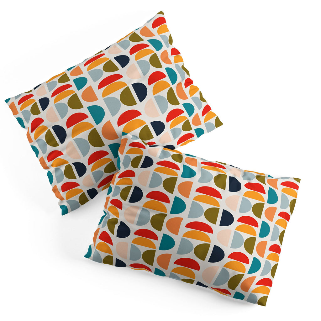 Viviana Gonzalez Mid Century Geometric Vibes I Pillow Shams