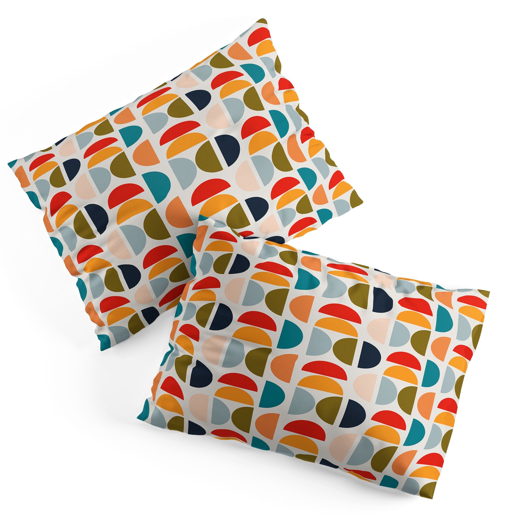 Viviana Gonzalez Mid Century Geometric Vibes I Pillow Shams