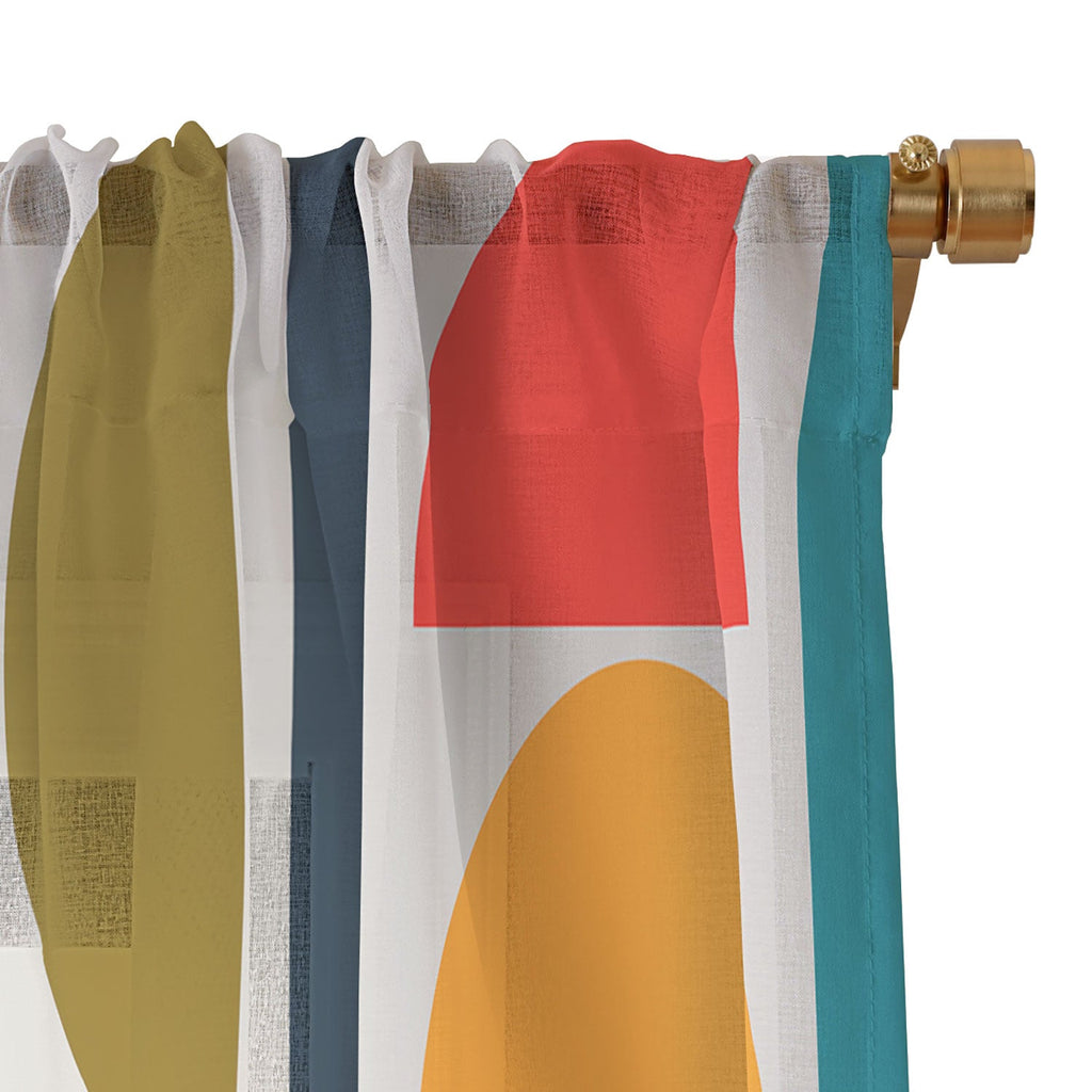 Viviana Gonzalez Mid Century Geometric Vibes I Sheer Non Repeat
