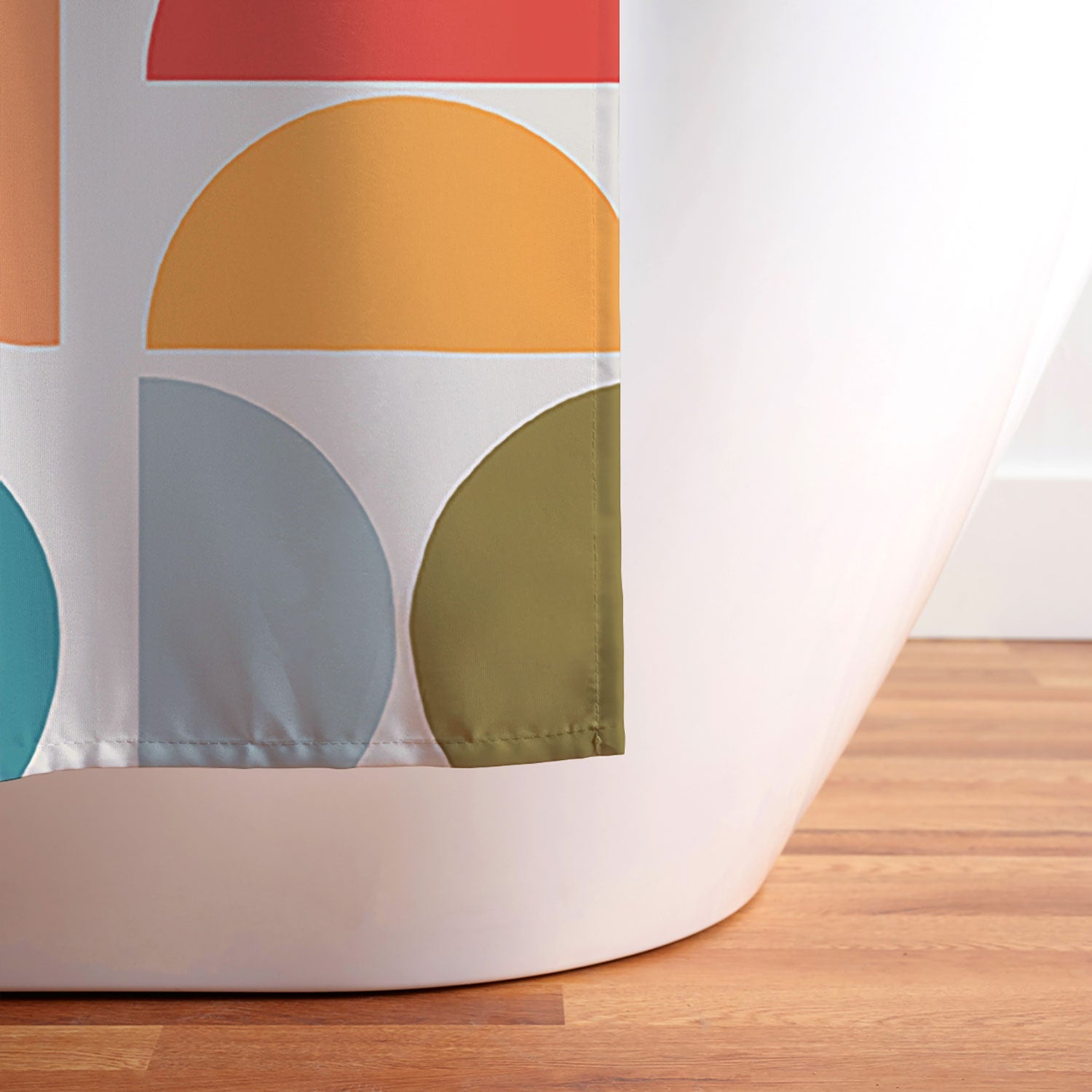 Viviana Gonzalez Mid Century Geometric Vibes I Shower Curtain
