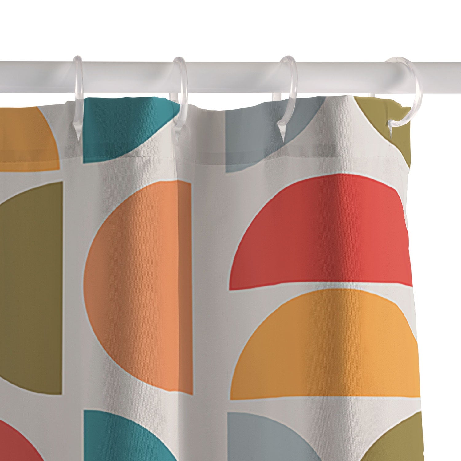 Viviana Gonzalez Mid Century Geometric Vibes I Shower Curtain