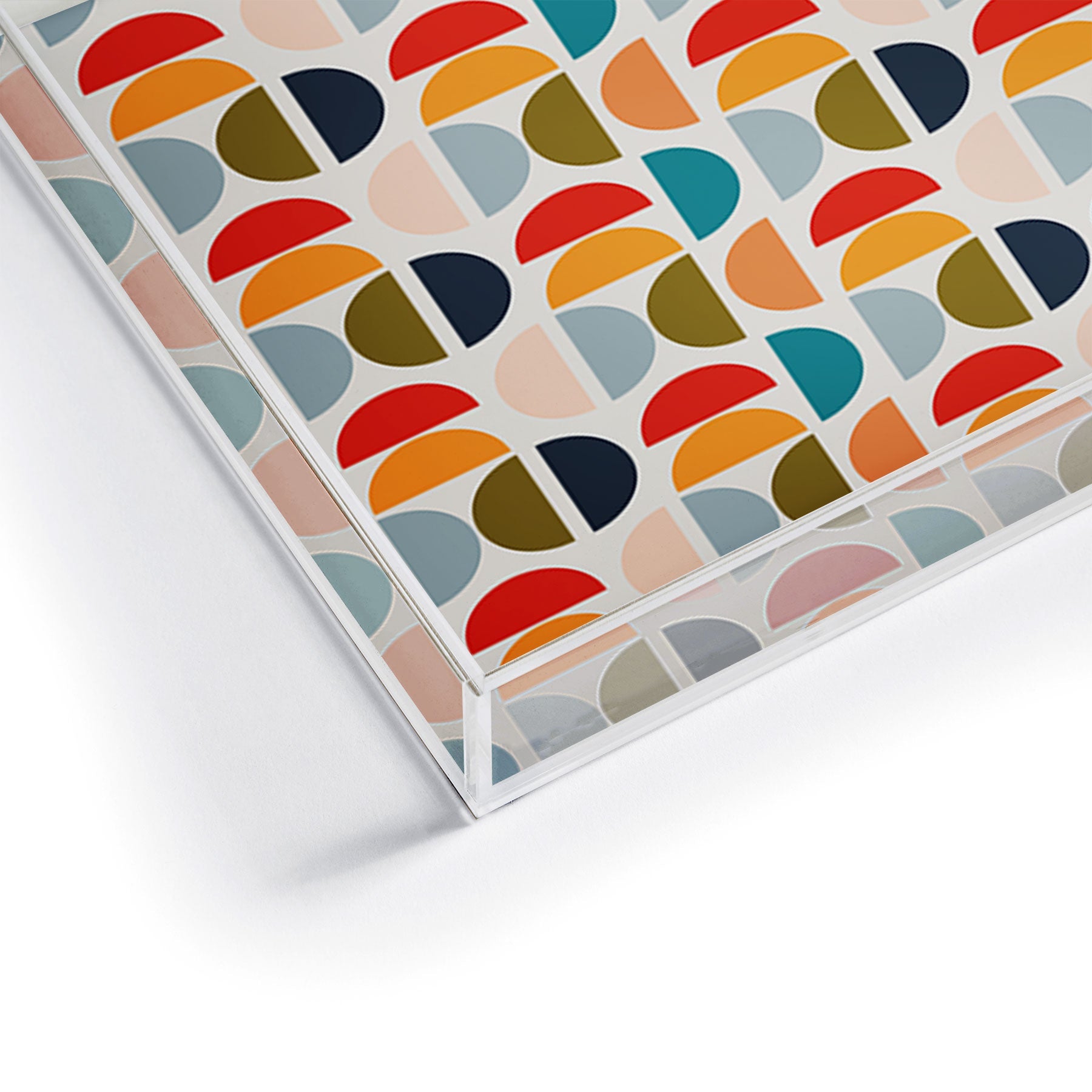 Viviana Gonzalez Mid Century Geometric Vibes I Acrylic Tray