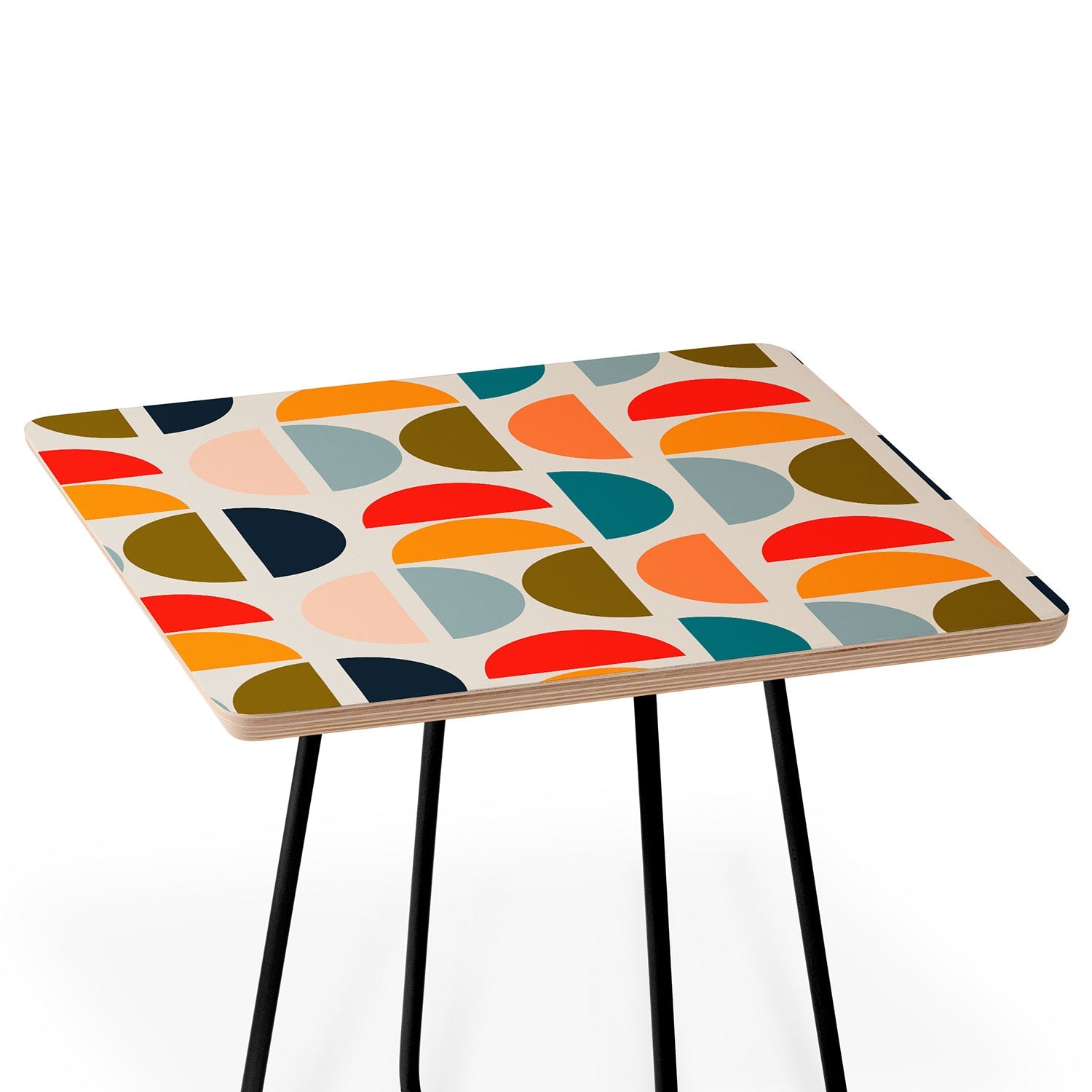 Viviana Gonzalez Mid Century Geometric Vibes I Side Table
