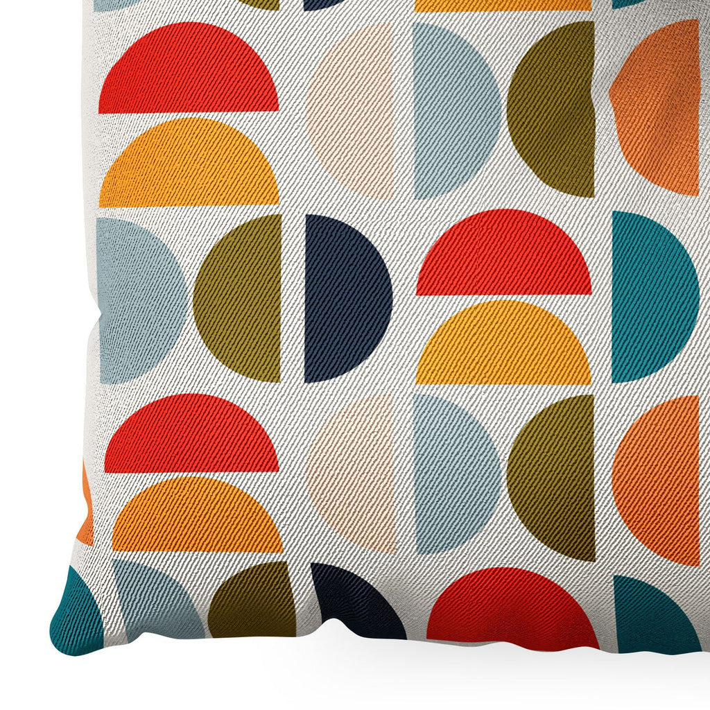 Viviana Gonzalez Mid Century Geometric Vibes I Floor Pillow Square