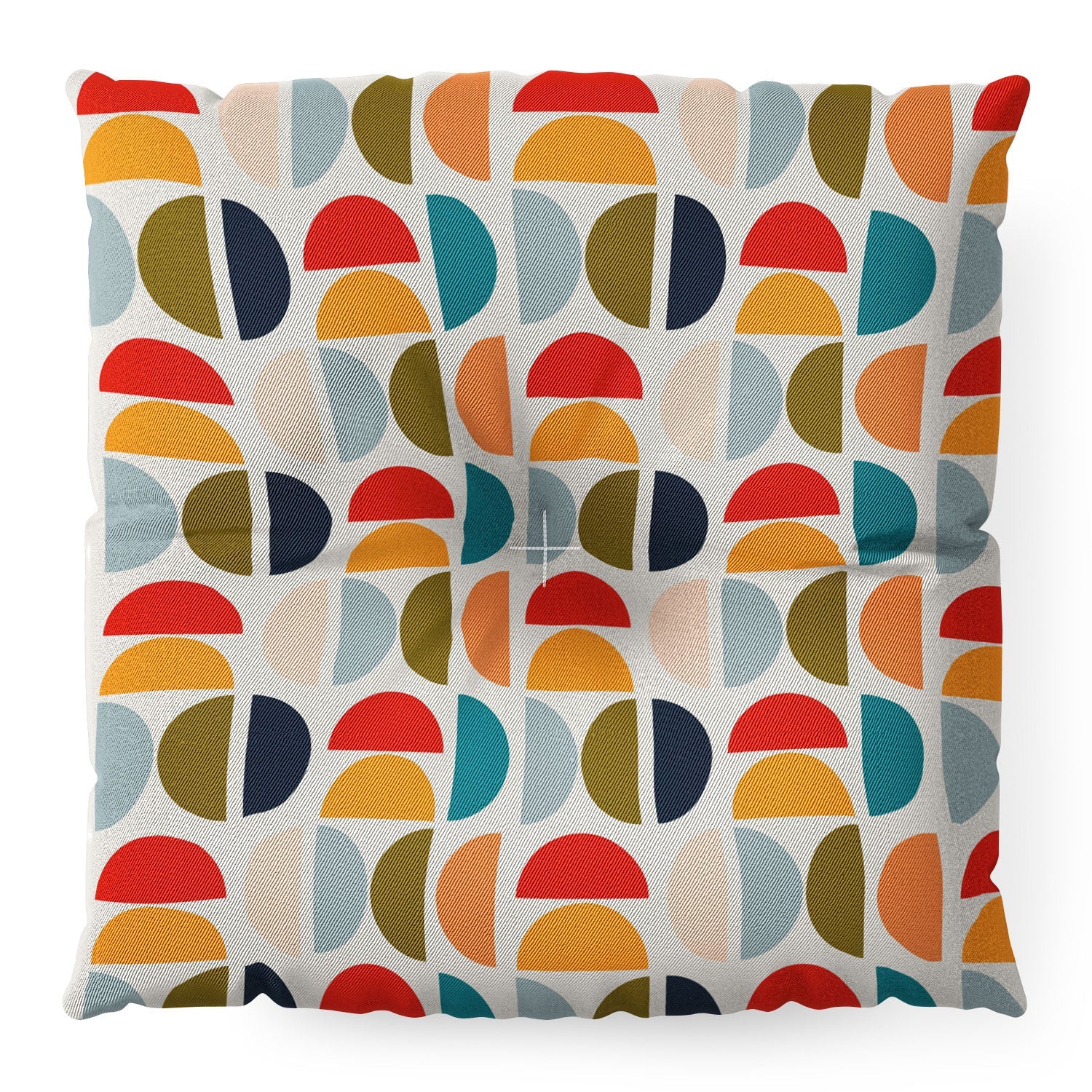 Viviana Gonzalez Mid Century Geometric Vibes I Floor Pillow Square