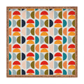 Viviana Gonzalez Mid Century Geometric Vibes I Square Tray