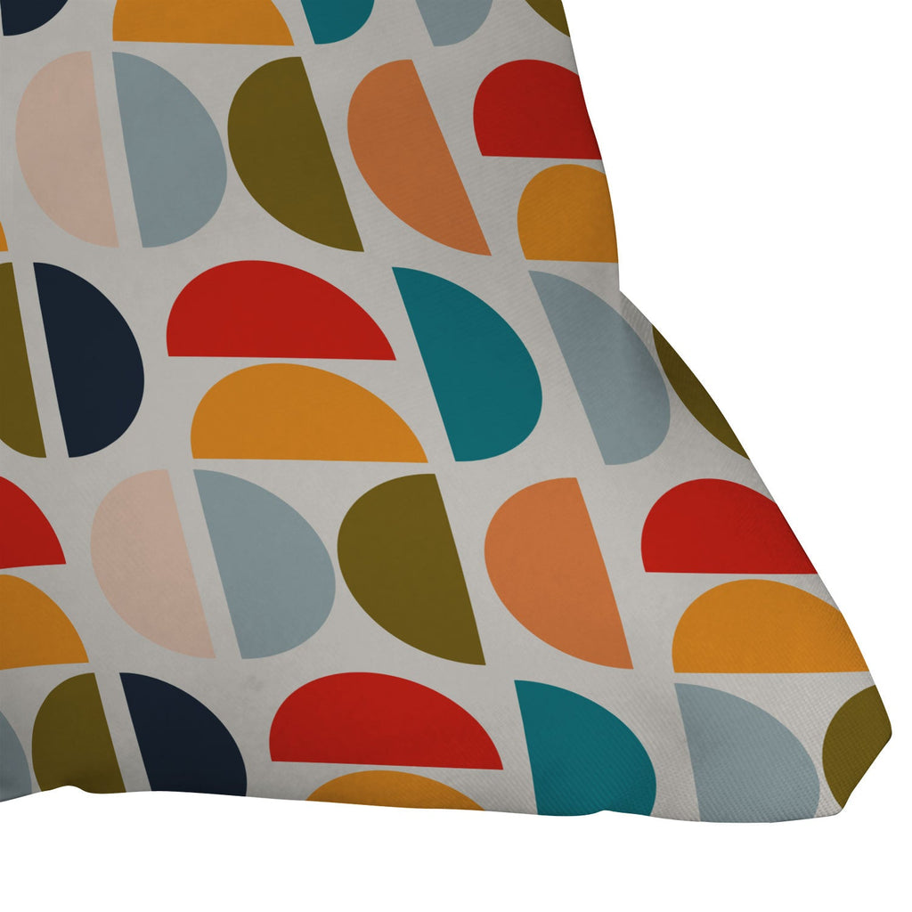 Viviana Gonzalez Mid Century Geometric Vibes I Throw Pillow