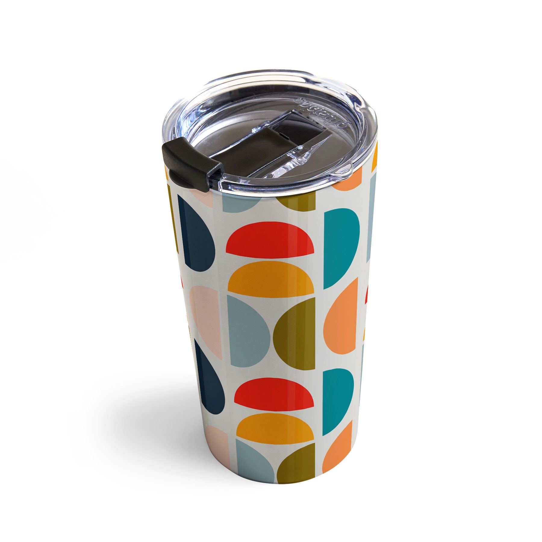 Viviana Gonzalez Mid Century Geometric Vibes I Travel Mug