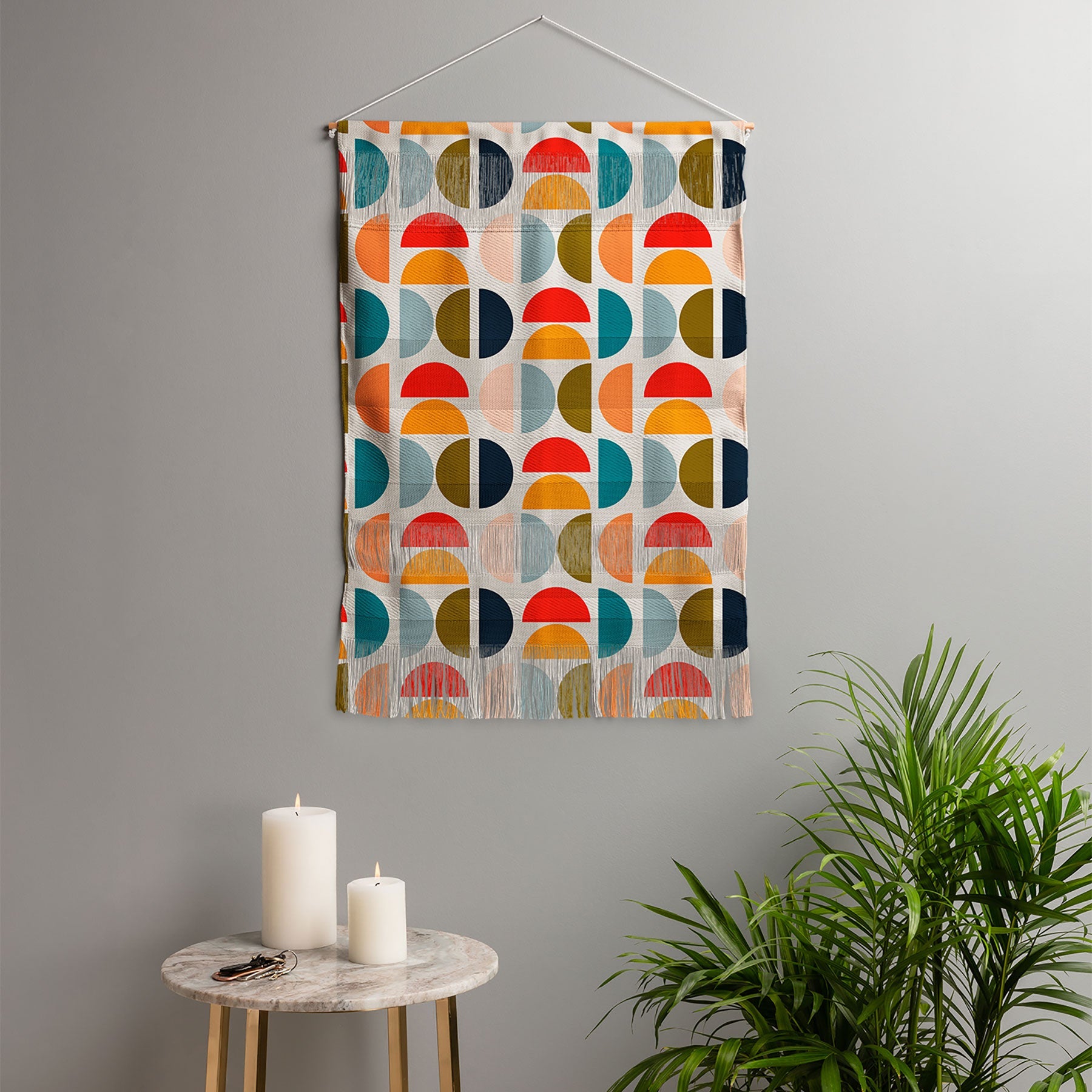 Viviana Gonzalez Mid Century Geometric Vibes I Wall Hanging Portrait