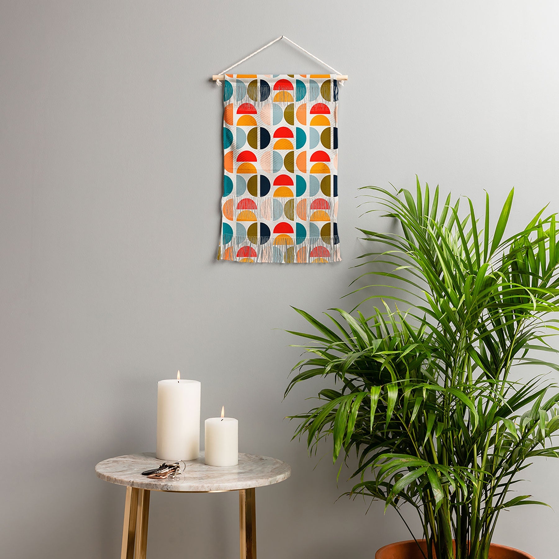 Viviana Gonzalez Mid Century Geometric Vibes I Wall Hanging Portrait