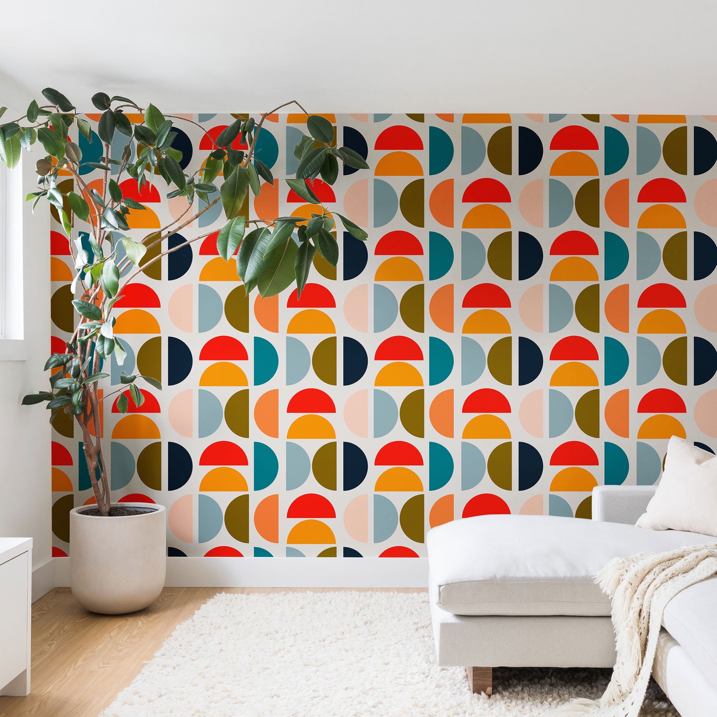 Viviana Gonzalez Mid Century Geometric Vibes I Wall Mural
