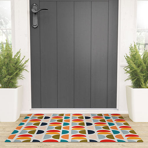 Viviana Gonzalez Mid Century Geometric Vibes I Welcome Mat