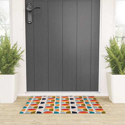 Viviana Gonzalez Mid Century Geometric Vibes I Welcome Mat