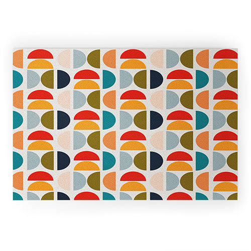 Viviana Gonzalez Mid Century Geometric Vibes I Welcome Mat