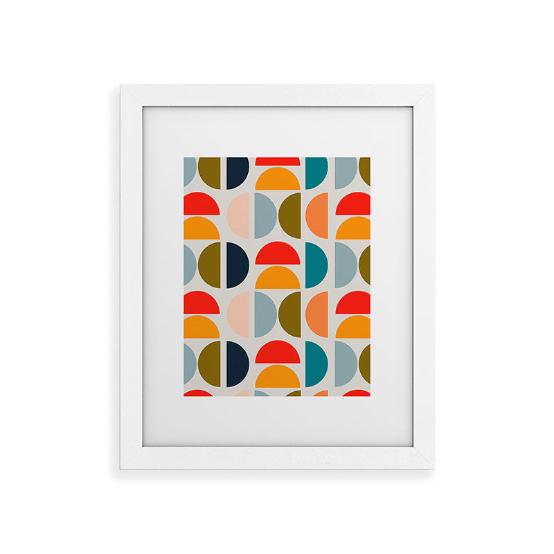 Viviana Gonzalez Mid Century Geometric Vibes I Framed Art Print