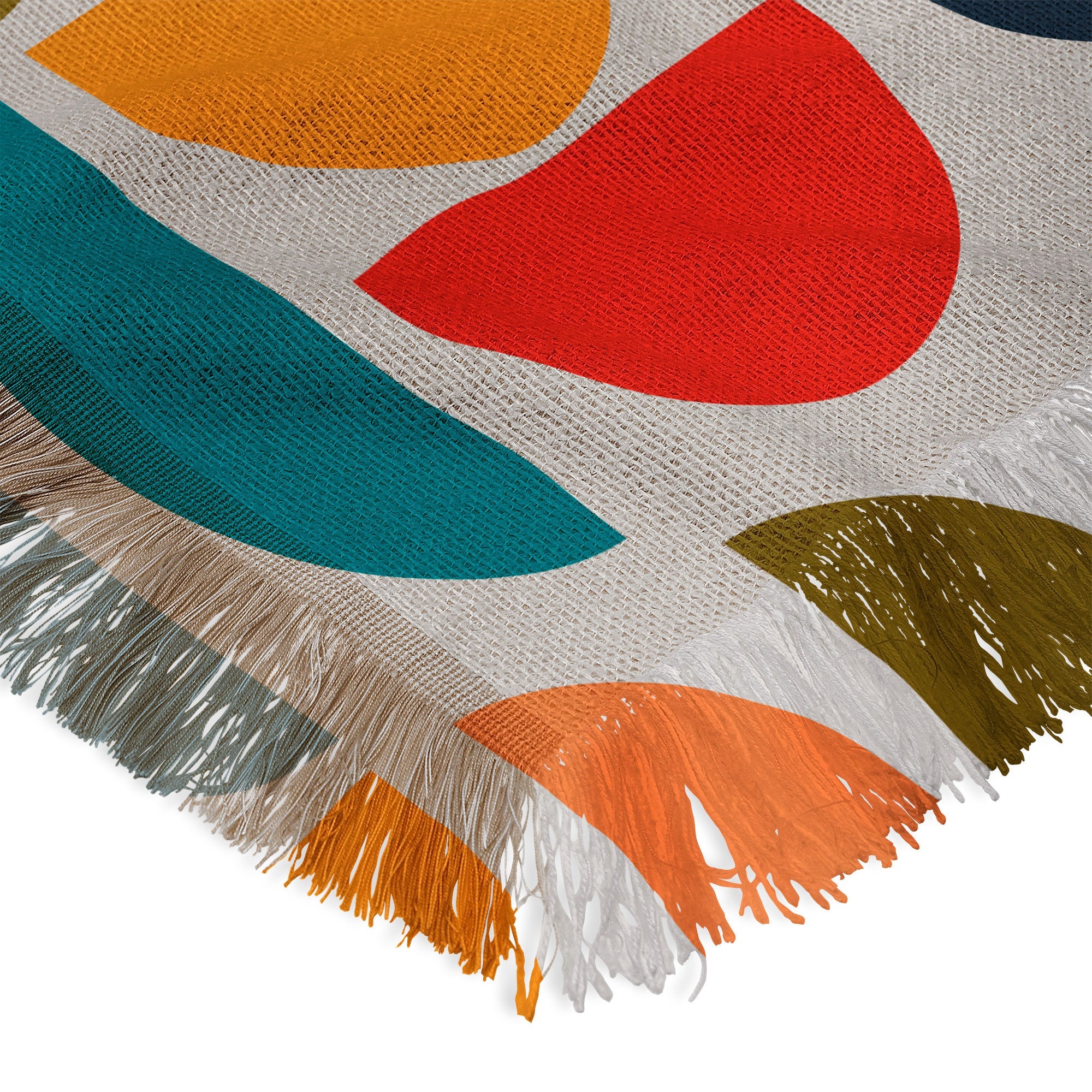 Viviana Gonzalez Mid Century Geometric Vibes I Throw Blanket