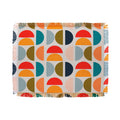 Viviana Gonzalez Mid Century Geometric Vibes I Throw Blanket