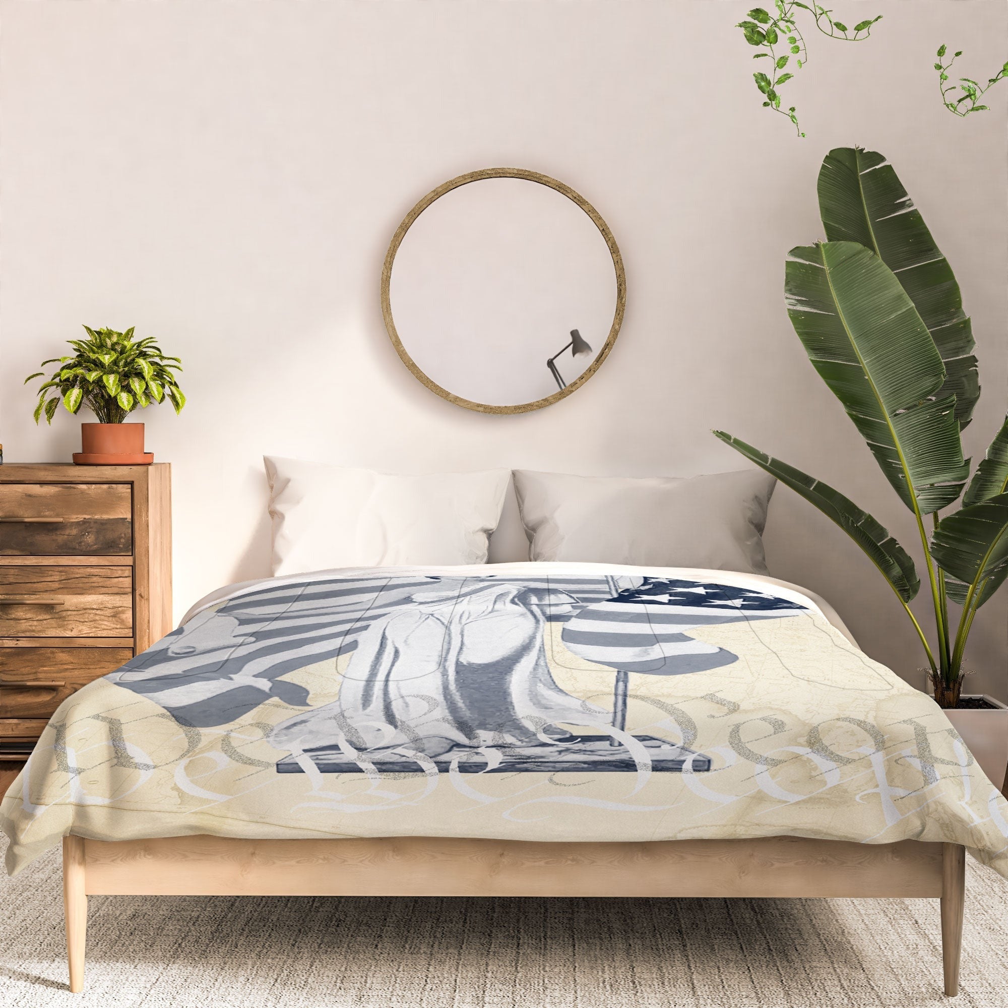 DENY Designs Liberty and Justice Woman Comforter