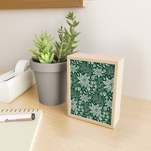 Pimlada Phuapradit Christmas Poinsettia Framed Mini Art Print