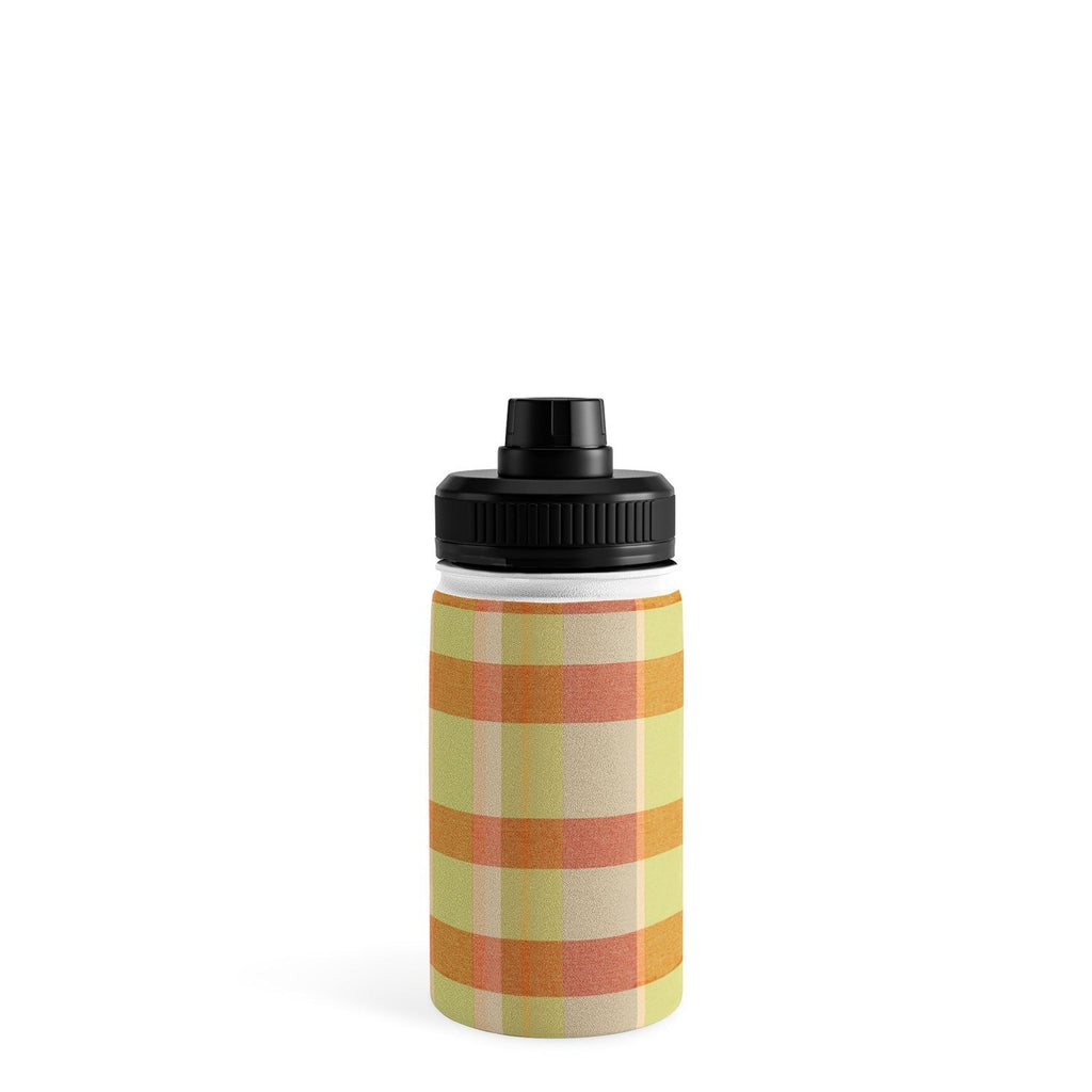 Marta Barragan Camarasa Retro Picnic Plaid Warm Tones Water Bottle