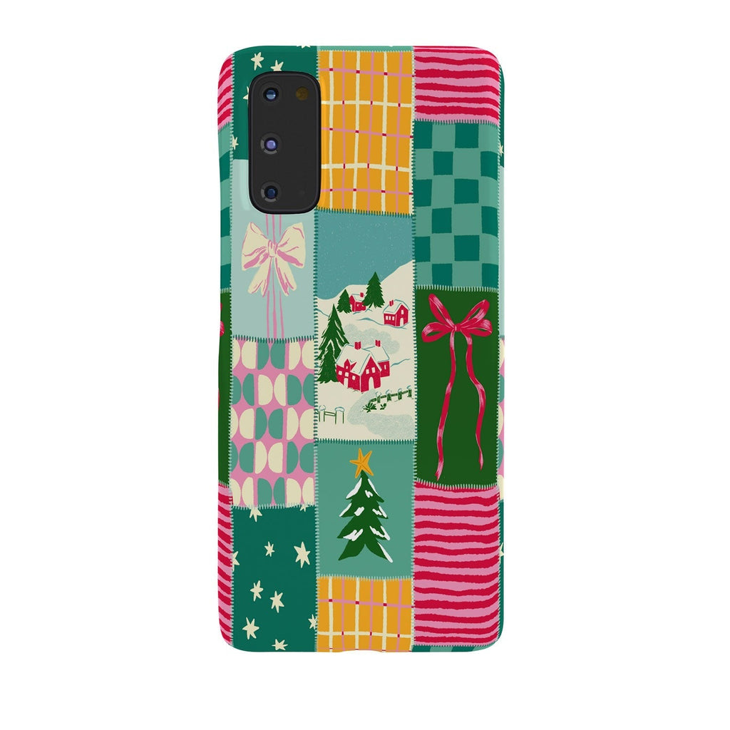 LouBruzzoni Cozy Christmas Patchwork Phone Case