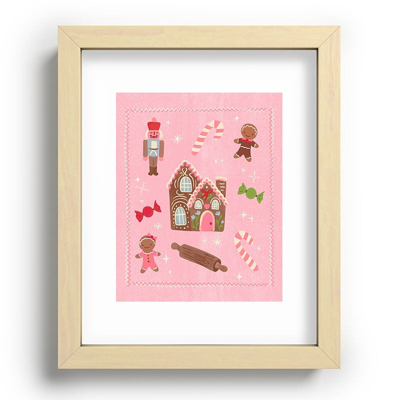 carriecantwell Sweet Christmas Holidays Recessed Framing Rectangle