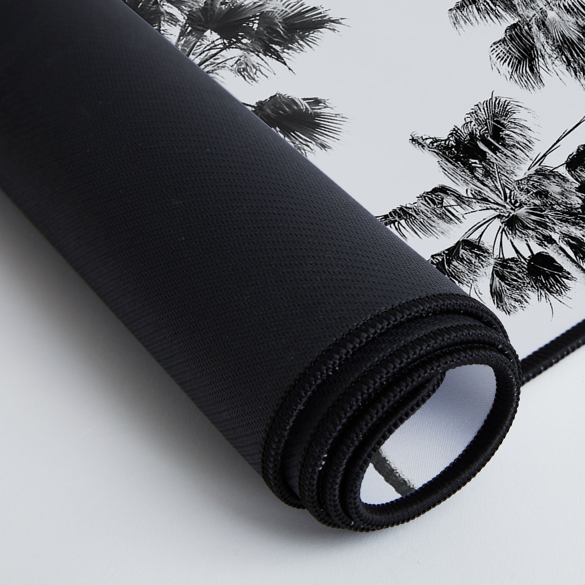 Gal Design Black And White Palms Desk Mat