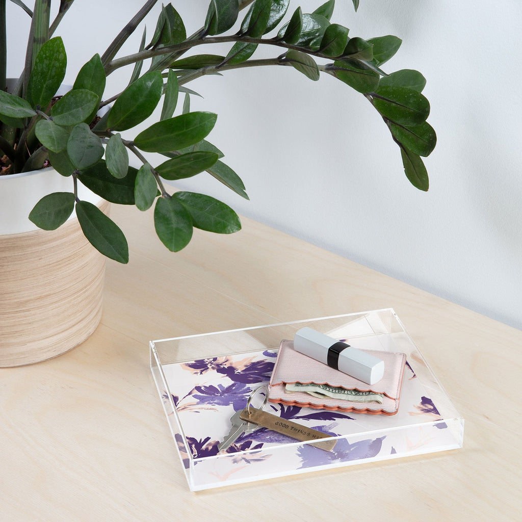 Gabriela Fuente Emma Classic Floral Acrylic Tray