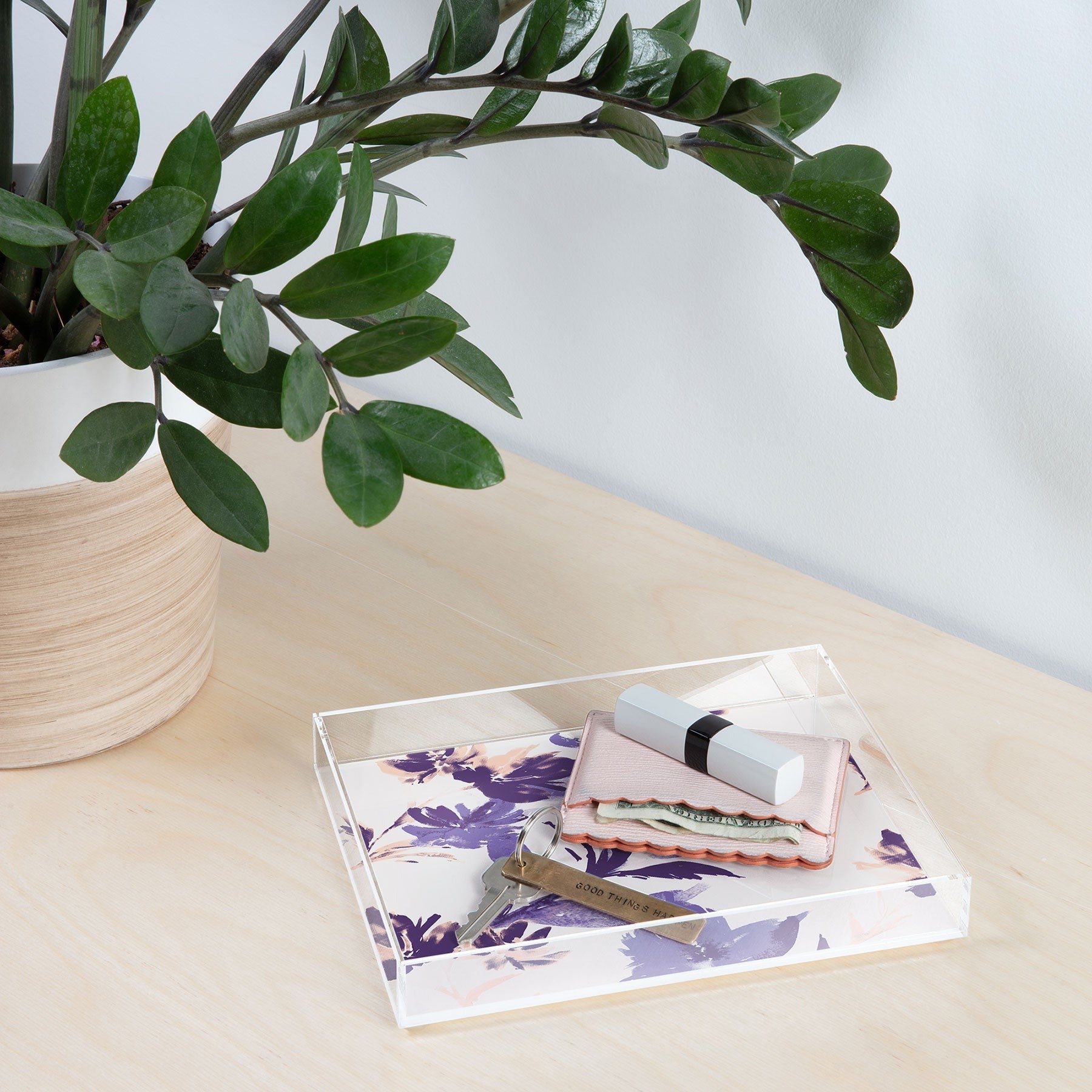 Gabriela Fuente Emma Classic Floral Acrylic Tray