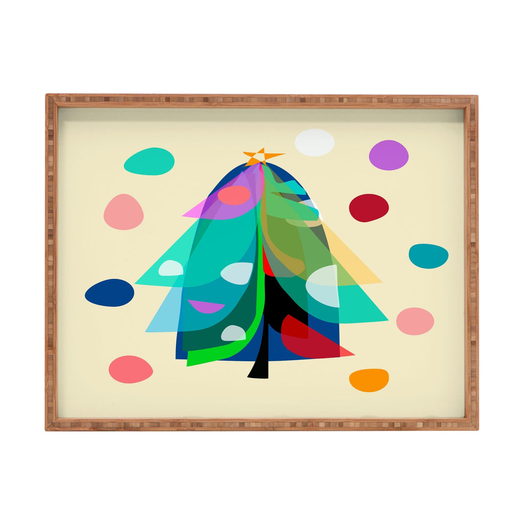 Mirimo Decorated Tree Rectangular Tray