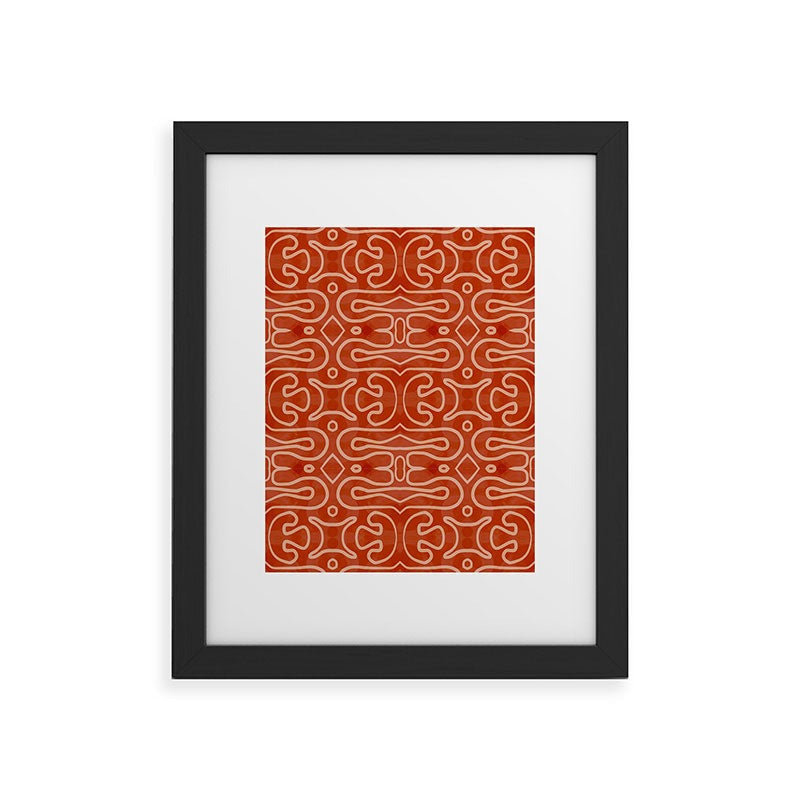 Mirimo Venexiana Burnt Orange Framed Art Print