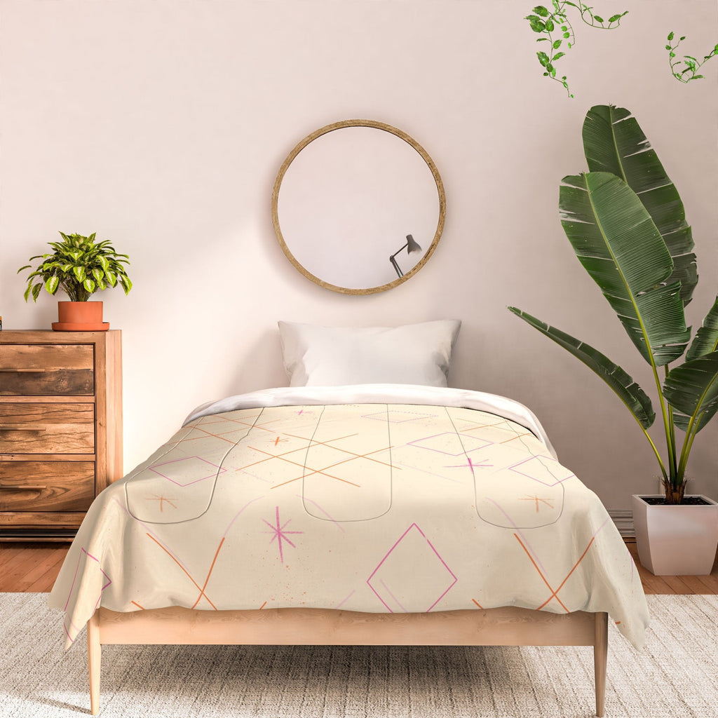 Little Om Starry Web cream Comforter