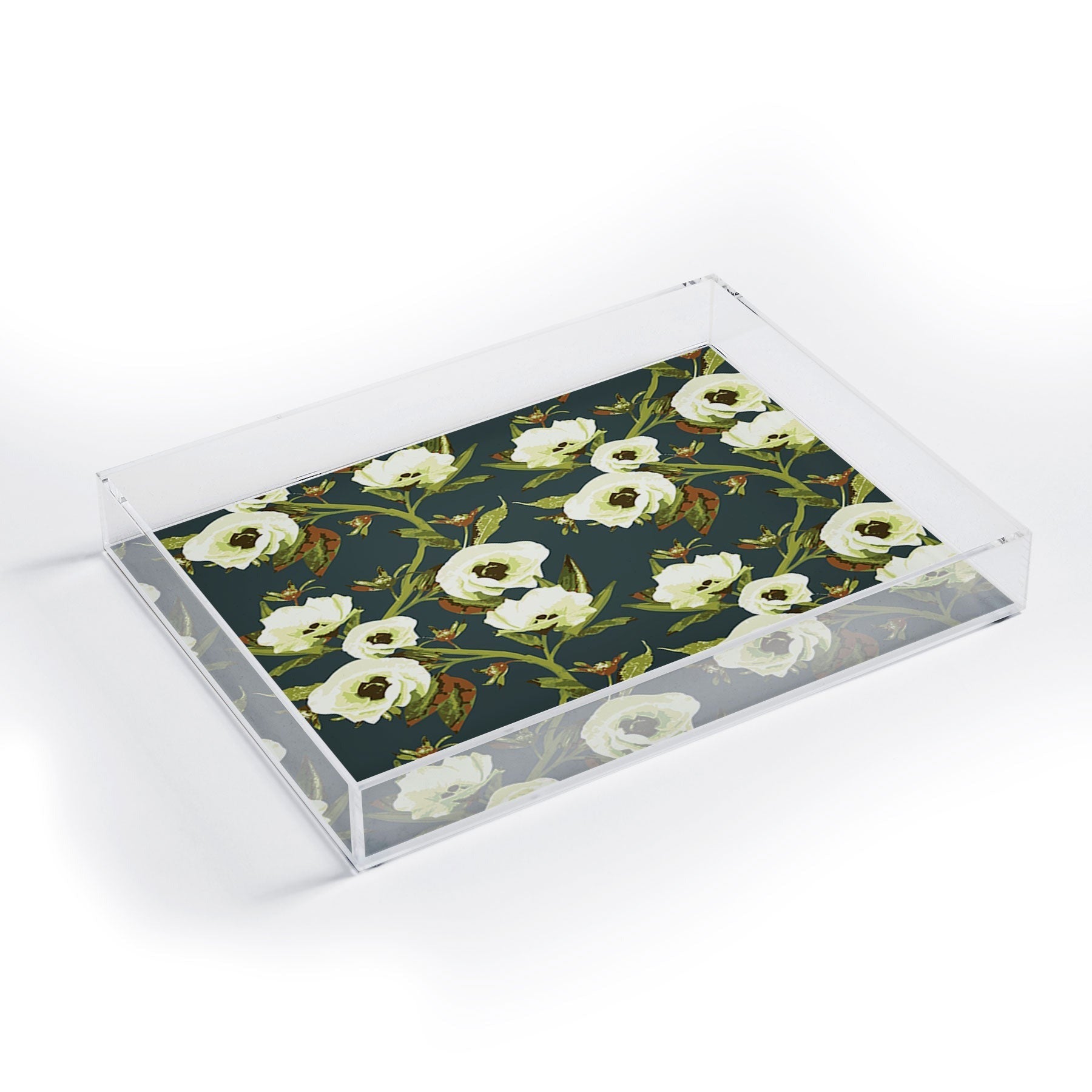 ThirtyOne Illustrations Circa in Olive Acrylic Tray