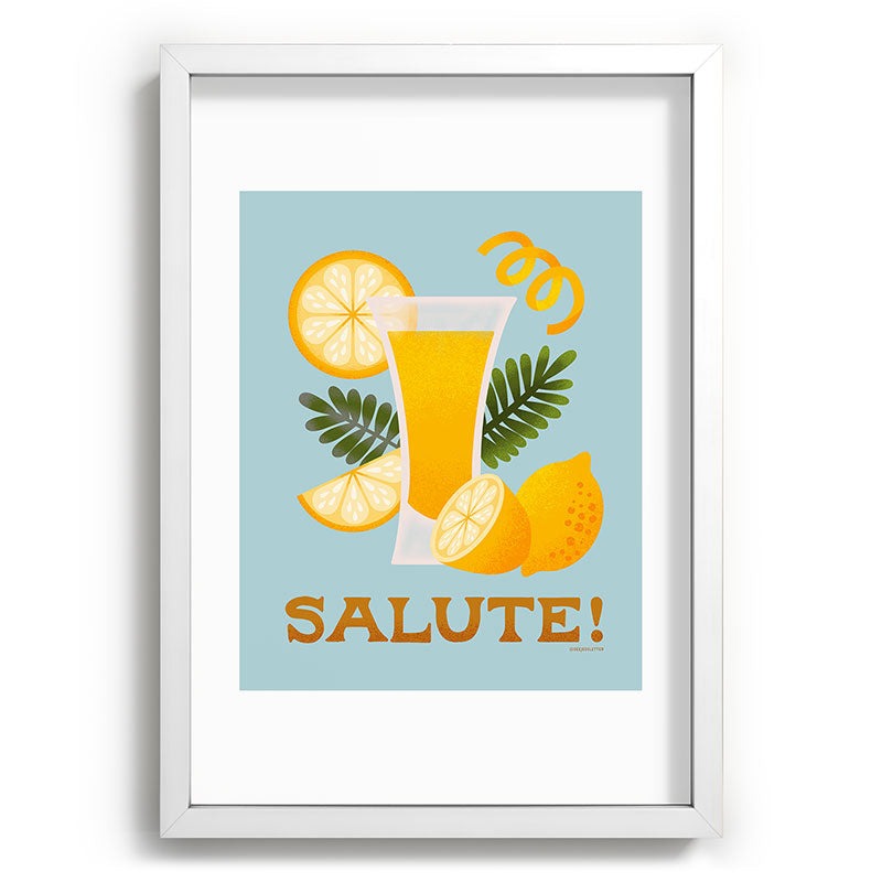 Jessica Molina Limoncello Cocktail Recessed Framing Rectangle