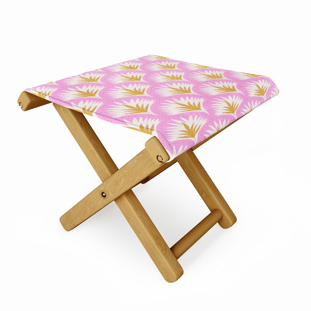 Jennifer Labre Pink Palmetto Folding Stool