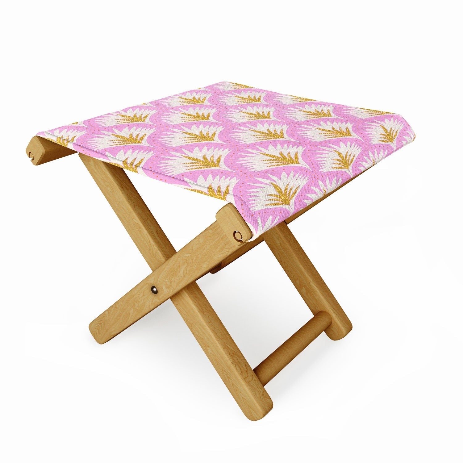 Jennifer Labre Pink Palmetto Folding Stool