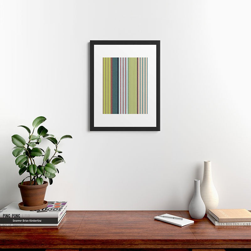 Marta Barragan Camarasa Colorful Stripe Delight Framed Art Print