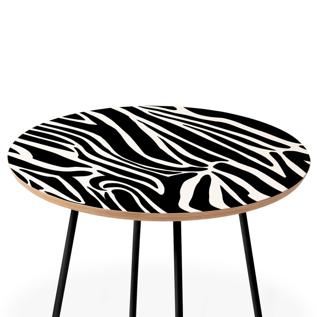 Jennifer Labre Wild Zebra Round Side Table