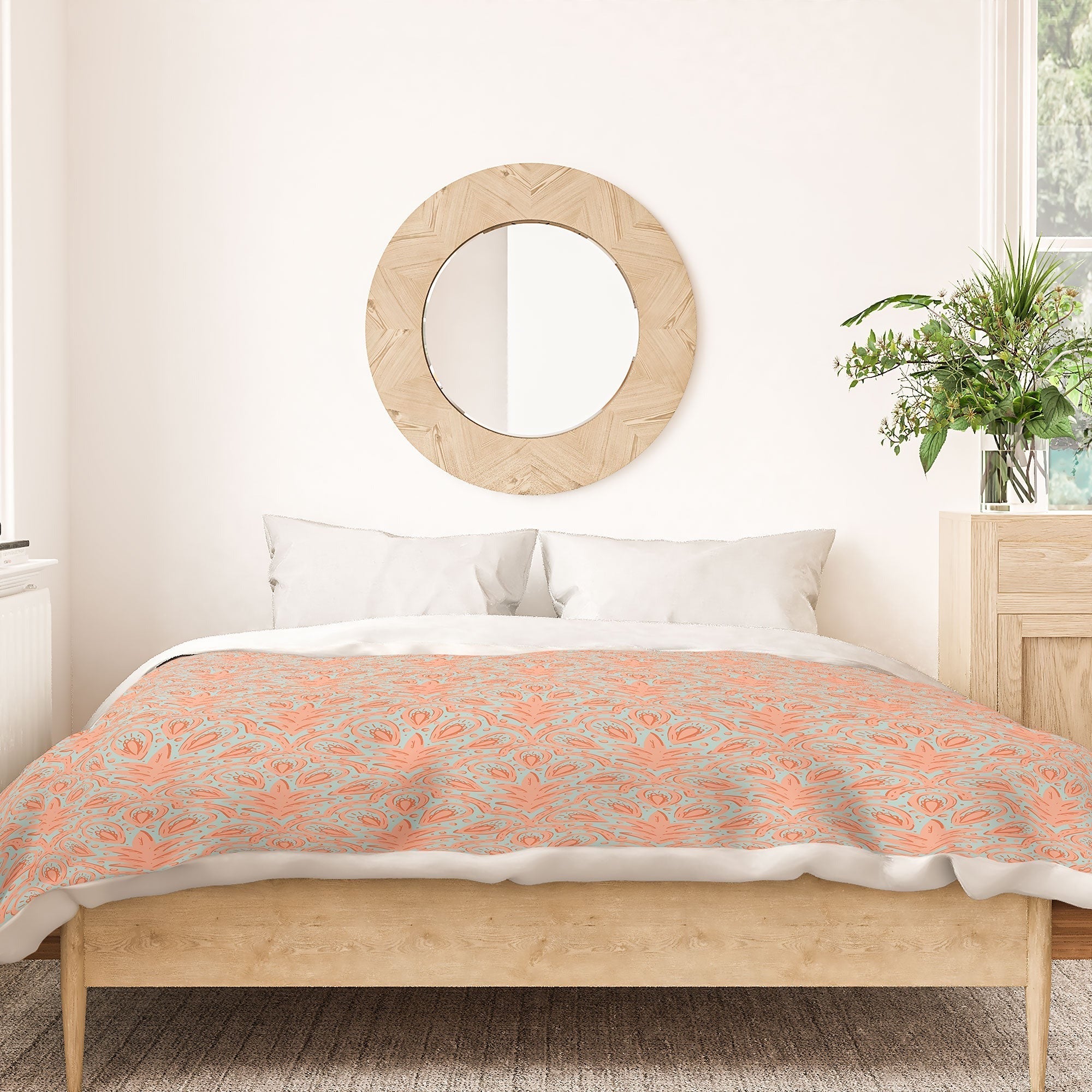 CoastL Studio Palm Scallop Duvet Cover