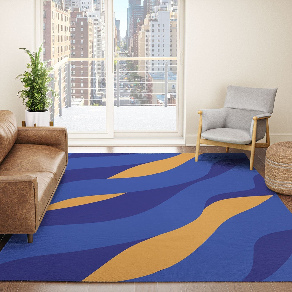Camilla Foss Pebbles in Stream Area Rug