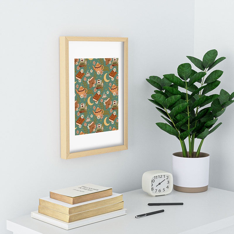 Avenie Moonlit Reading Nook I Recessed Framing Rectangle
