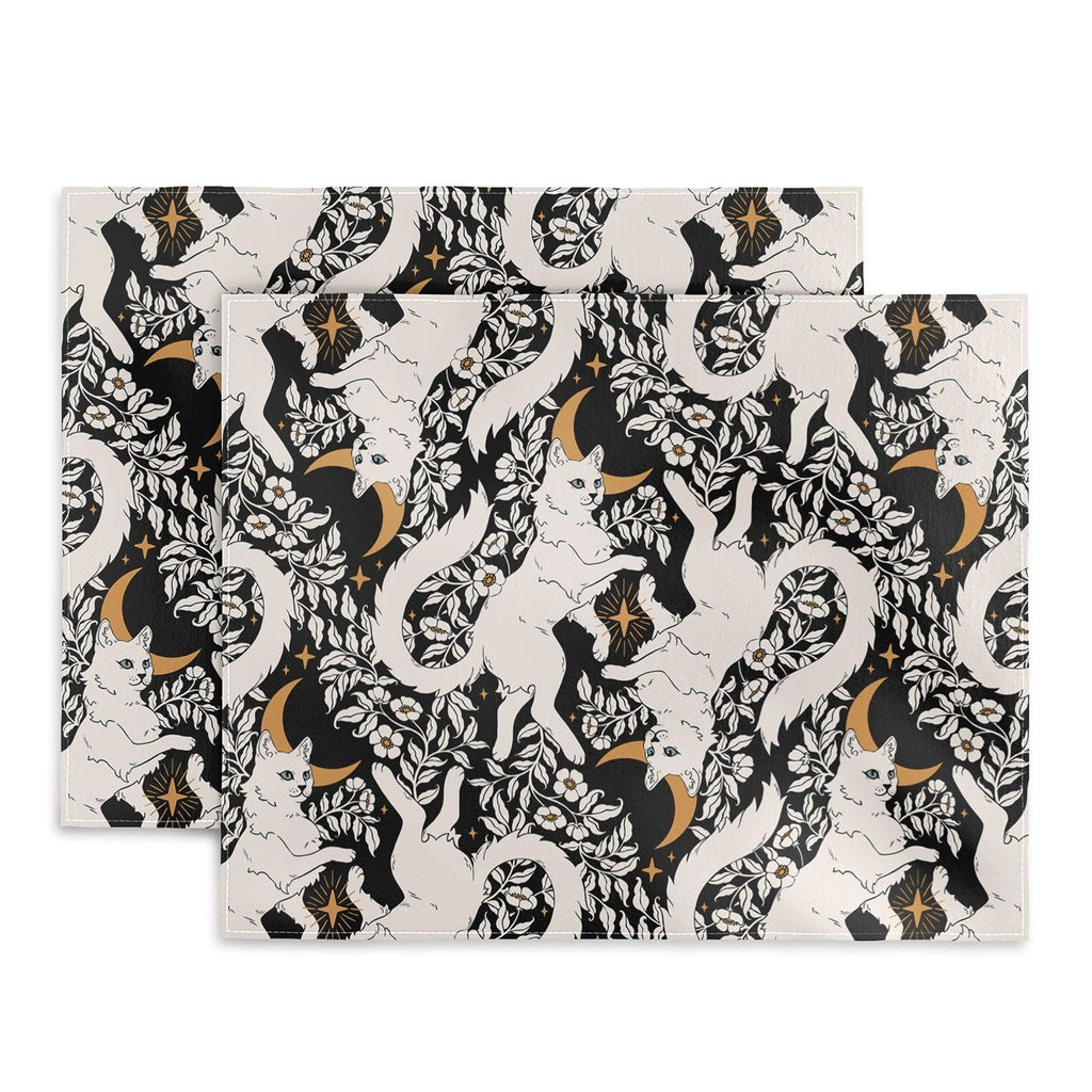 Avenie Celestial Cats Gold Placemat