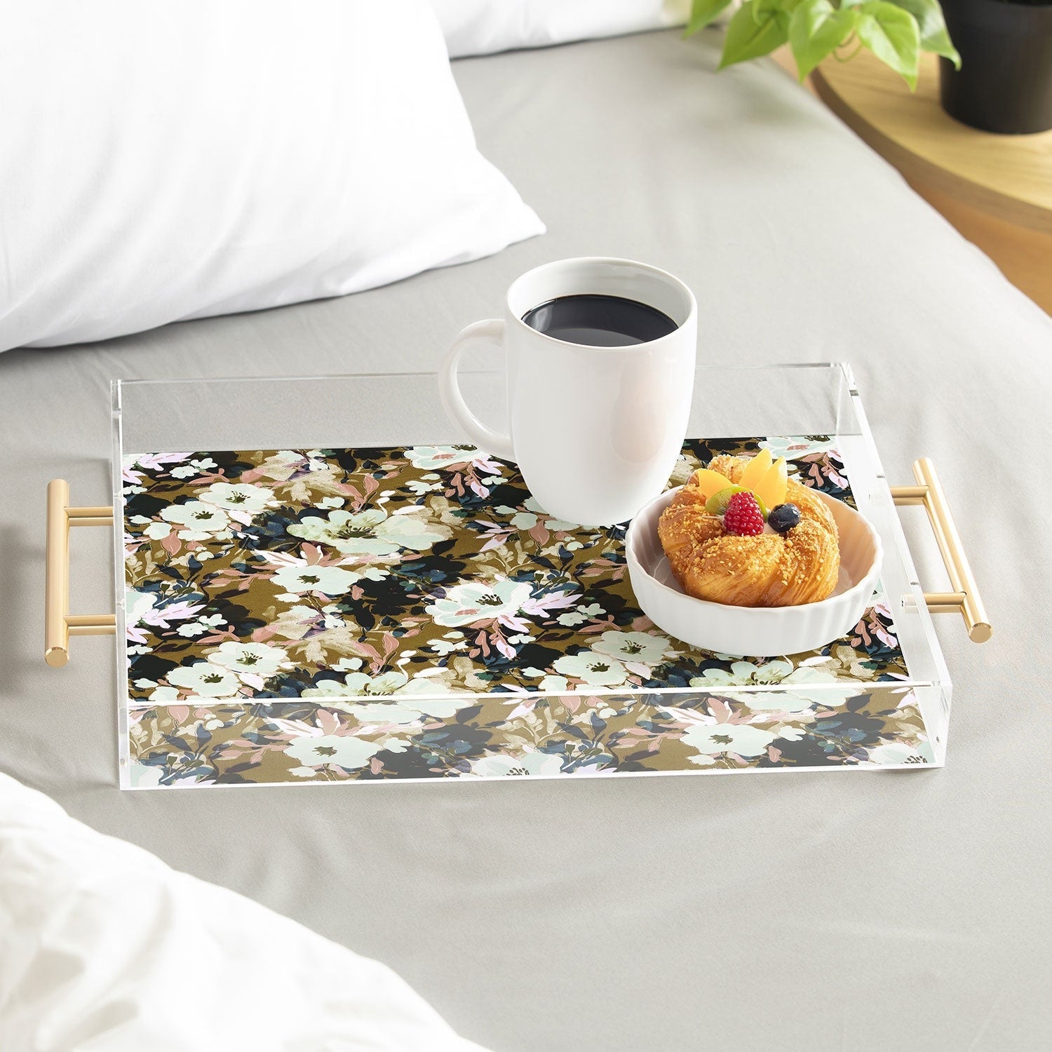 Marta Barragan Camarasa Romantic Floral Fusion Acrylic Tray