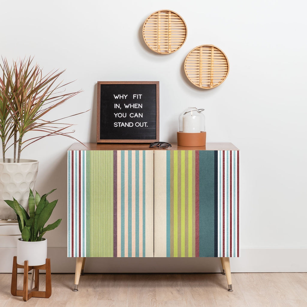 Marta Barragan Camarasa Colorful Stripe Delight Credenza