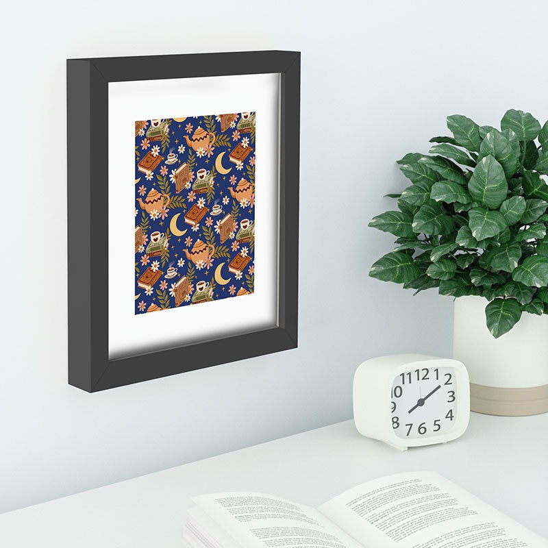 Avenie Moonlit Reading Nook II Recessed Framing Rectangle