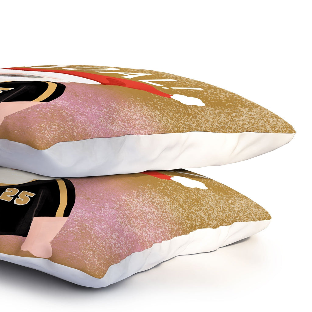 Design by Spark Sporty Soccer Santa Pillow Shams